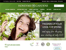 Tablet Screenshot of honeybeegardens.com